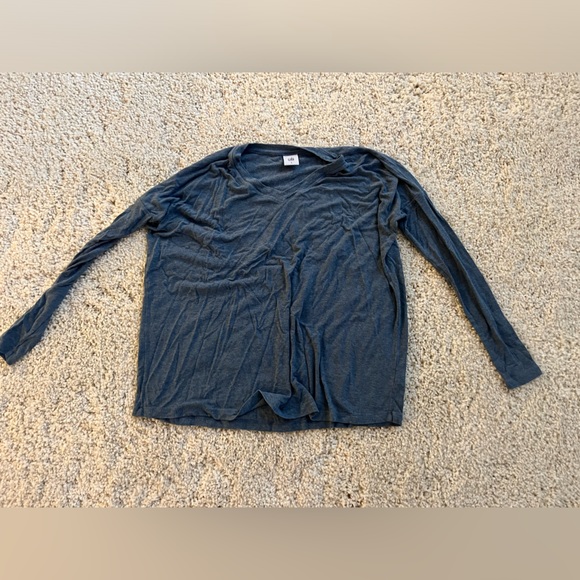 Cabi 3/4 sleeve casual top in dark teal blue - Picture 2 of 4